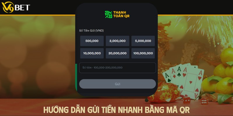 nạp tiền v9bet bằng mã qr