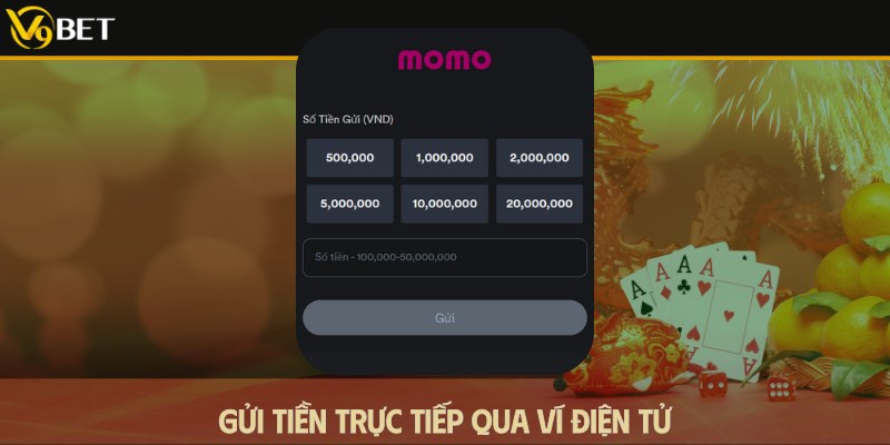 nạp tiền v9bet qua ví điện tử